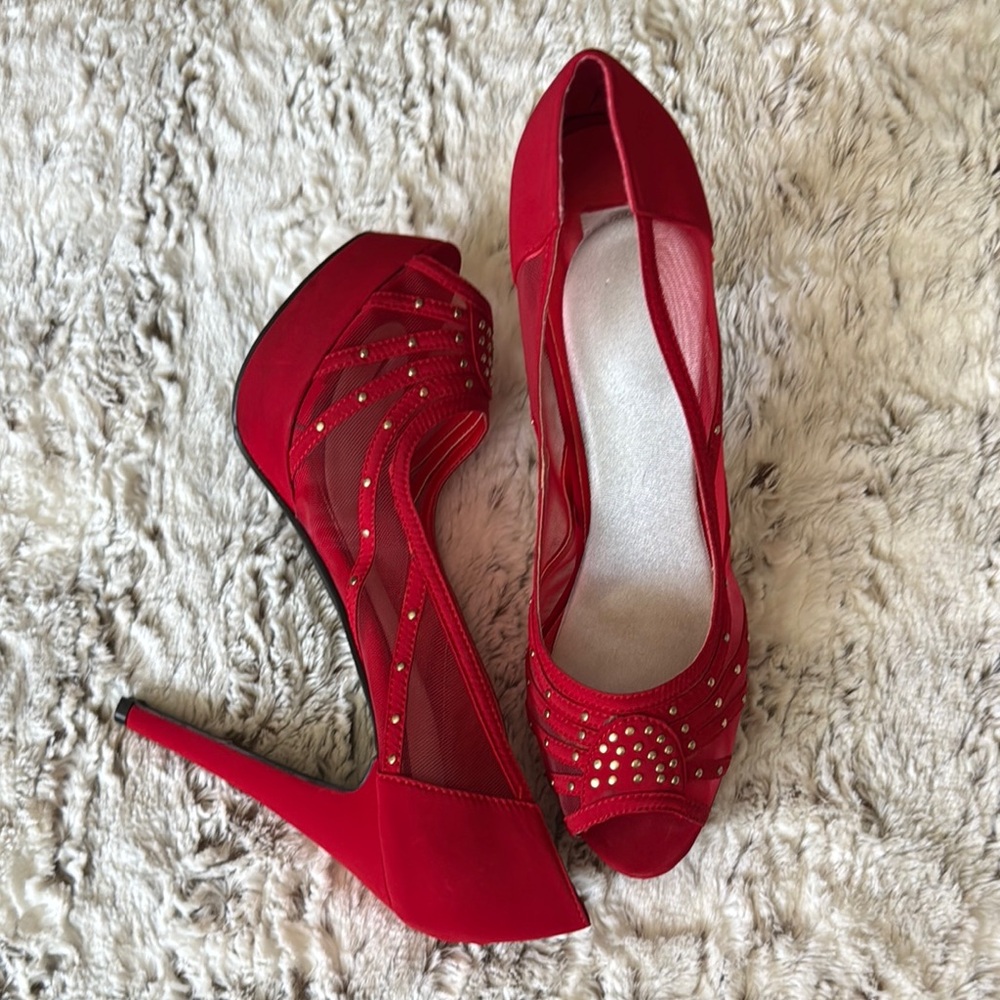 Ref studded platform heels. Worn twice, super sexy.